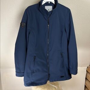 Roots 73 Women’s Blue Performance Jacket Full-Zip Stand-Up Collar